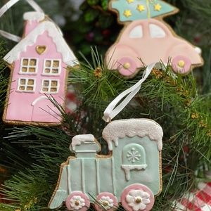 Pastel Gingerbread Ornaments